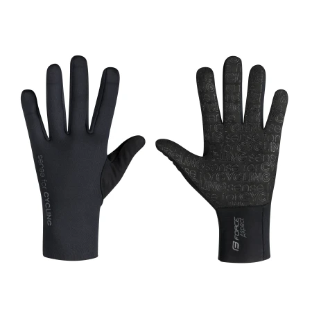 Rukavice FORCE ASPECT neopren, jaro-podzim, černé