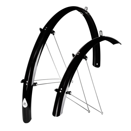 Blatníky FORCE 48 Aluflex 28&quot; XL + V vzpěry, černé