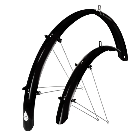 Blatníky FORCE 58 Aluflex 28&quot; XL + V vzpěry, černé