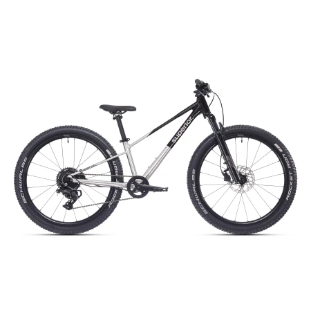 Dětské kolo Superior TEAM 24 Gloss Brushed Alu / Rainbow Black 2026