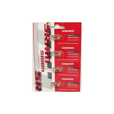 Spojka řetězu SRAM PowerLock 9 speed gold 