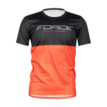 Dres FORCE KID MTB CHEERY, černo-oranžový