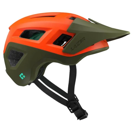 Přilba LAZER COYOTE KinetiCore, oranžová/zelená