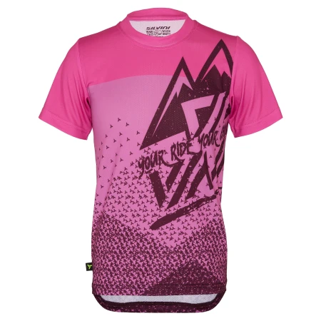 Dětský dres Silvini CD2283 Denni, plum-pink