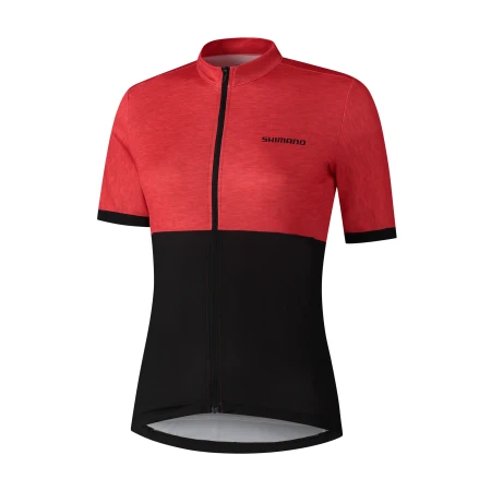 Dámský dres SHIMANO ELEMENT krátký rukáv, červená