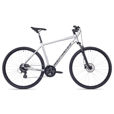 Crossové kolo Rock Machine Crossride 300 Gloss Silver/Black/Grey 2026