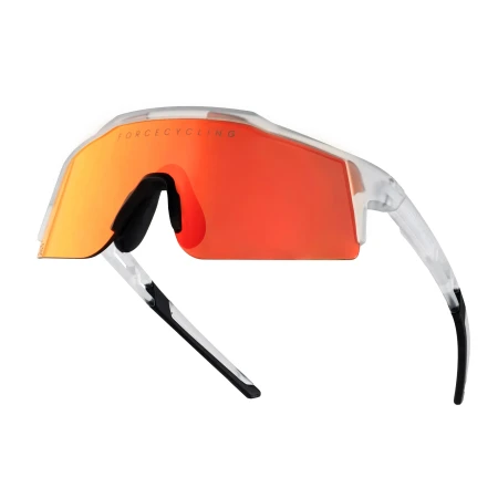 Brýle FORCE NITRO junior, transparent, červené zrcadlové sklo