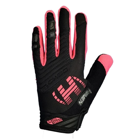 Rukavice HAVEN DEMO NEO long black/pink