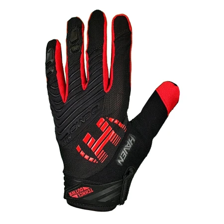 Rukavice HAVEN DEMO NEO long black/red